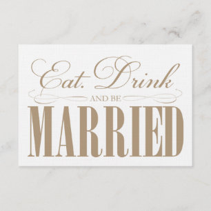 Camel Eat, Drink & Be Married   Enclosure Card