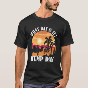 Camel  Hump Day Camel Sunset Palm Tree Hump Day T-Shirt