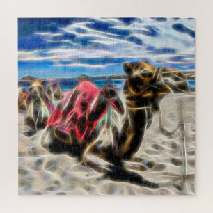 Camel in Abstract Puzzle