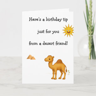 Camel Knees Birthday Card