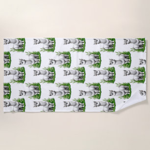 Camel llama Alpaca Pattern Design Beach Towel