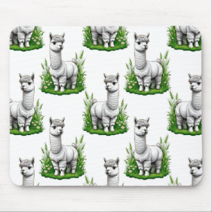 Camel llama Alpaca Pattern Design Mouse Pad