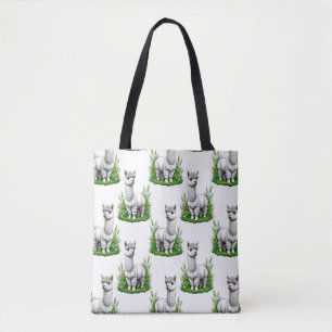 Camel llama Alpaca Pattern Design Tote Bag