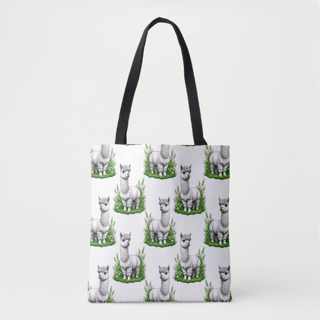 Camel llama Alpaca Pattern Design  Tote Bag (Front)