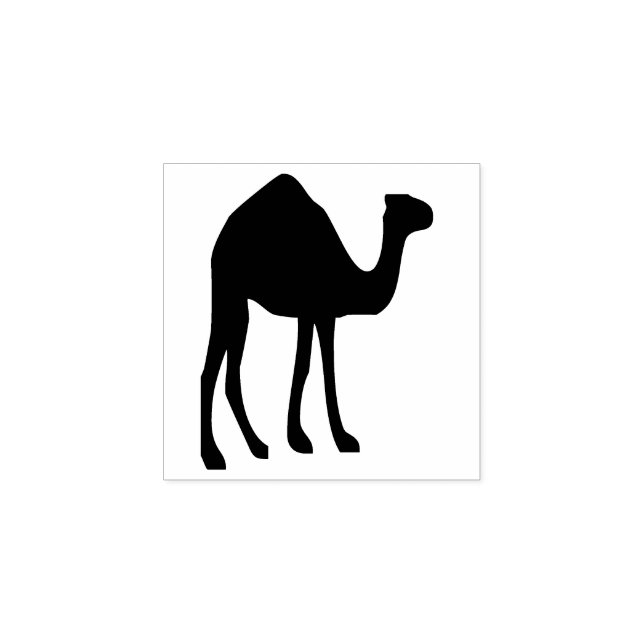 Camel one hump desert silhouette hot climate rubber stamp (Imprint)