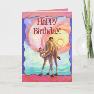 Camel Party Centre Card