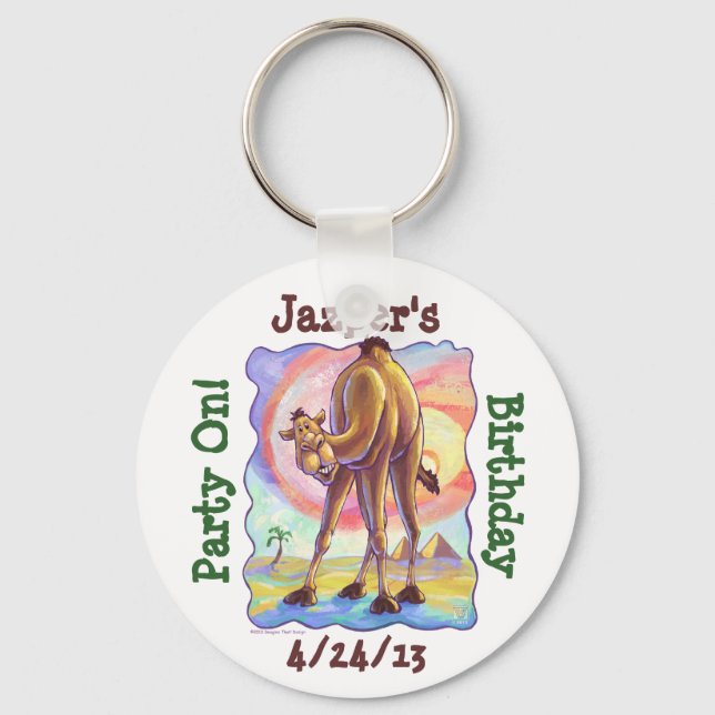 Camel Party Centre Key Ring (Front)
