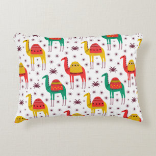 Camel pattern flat colour design decorative cushion