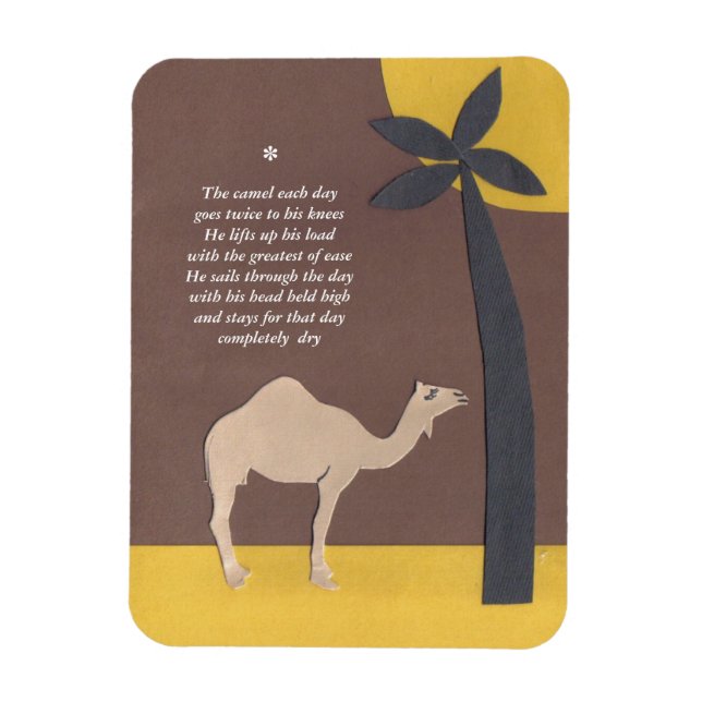 Camel poem magnet (Vertical)