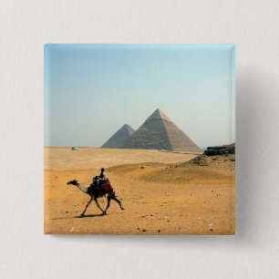 camel pyramid 15 cm square badge