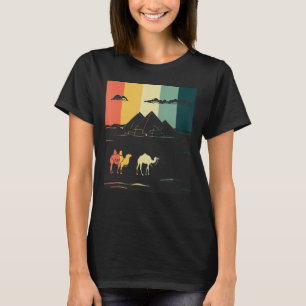 Camel Pyramids Of Giza Egypt Anubis Sphinx And Pha T-Shirt