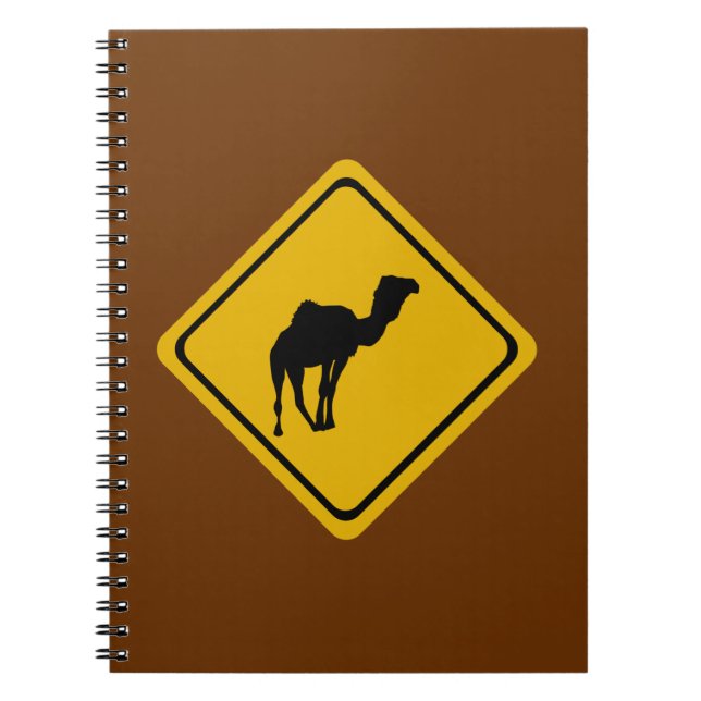 camel road sign notebook (Front)