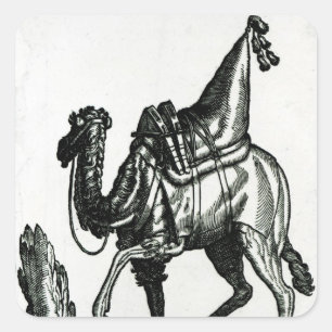 Camel Square Sticker