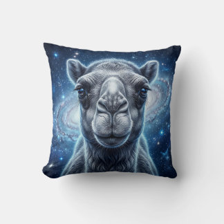 Camel Starlight Galaxy Throw Pillow