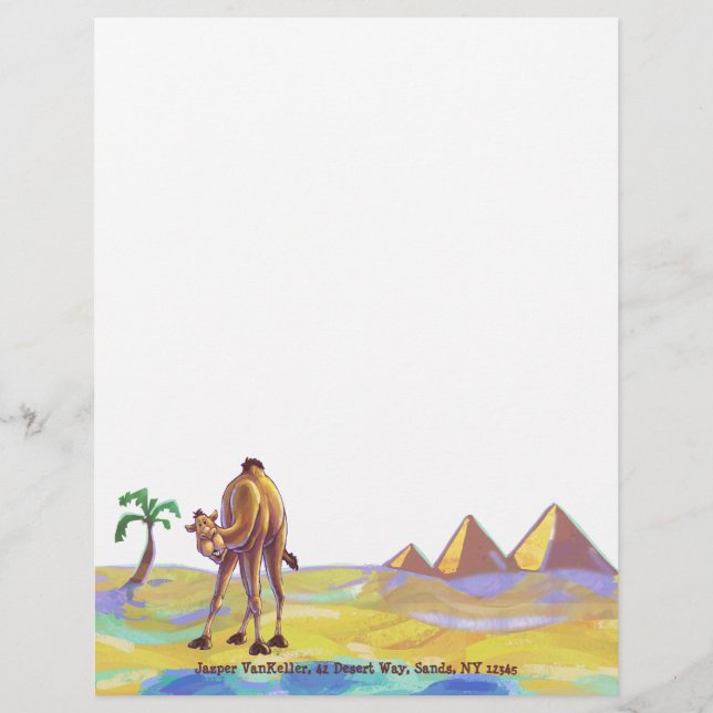 Camel Stationery (Front)