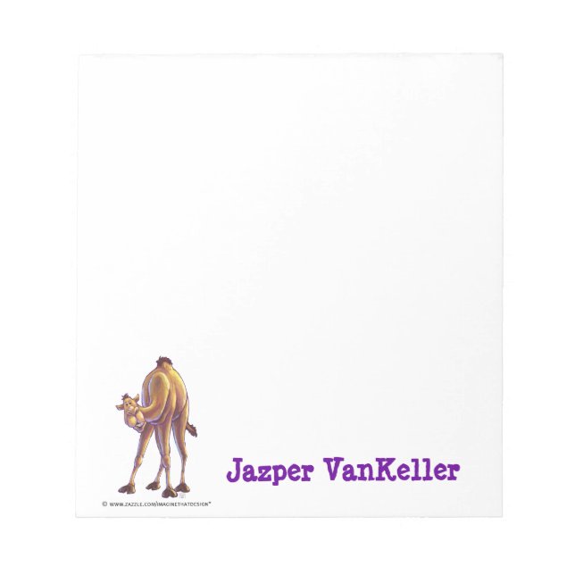 Camel Stationery Notepad (Front)