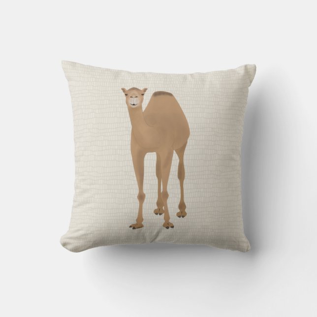 Camel Throw Pillow (Front)
