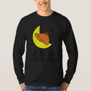 Camel Tired Nap All Day Sleep All Night Camel T-Shirt