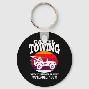 Camel Towing Fun Retro Camel Towing Fun Halloween  Key Ring