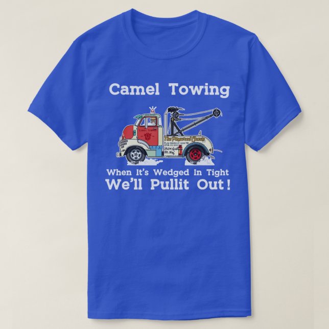 Camel Towing Funny Adult Humour Rude 2023 For Men  T-Shirt (Design Front)