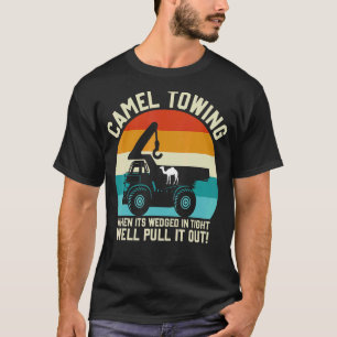 Camel Towing Retro Adult Halloween Humour Saying T-Shirt