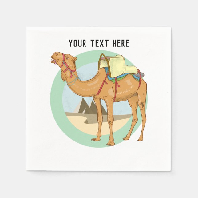 Camel Trek Egypt Napkin (Front)