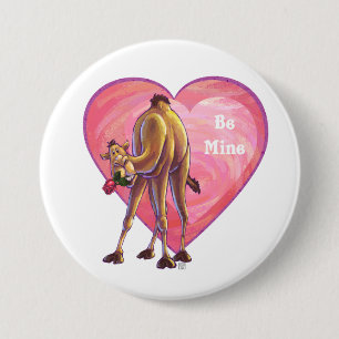 Camel Valentine's Day 7.5 Cm Round Badge