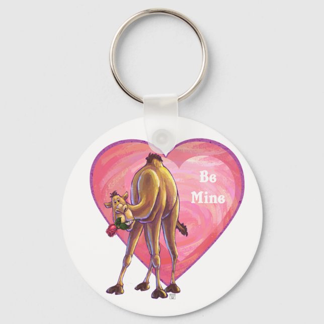 Camel Valentine's Day Key Ring (Front)