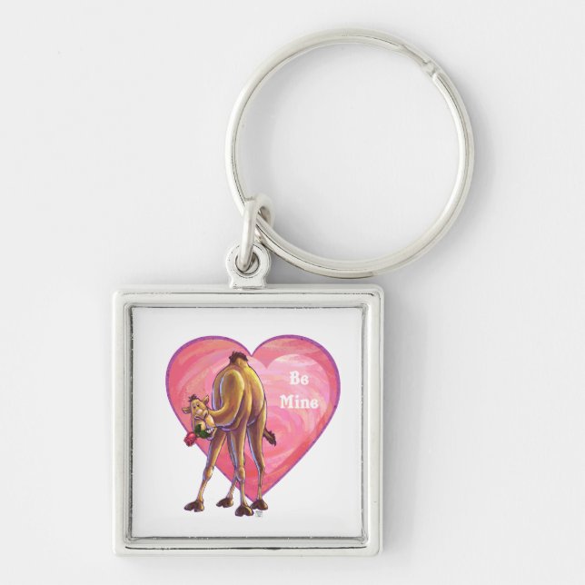Camel Valentine's Day Key Ring (Front)