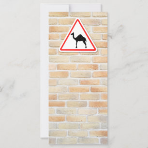Camel warning sign