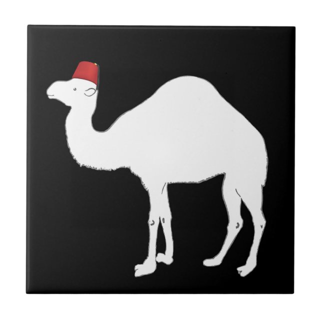 Camel Wearing A Fez Tile (Front)