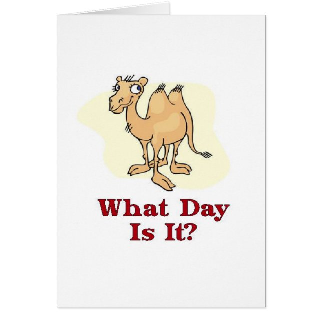 Camel - What Day Is It? (Front)