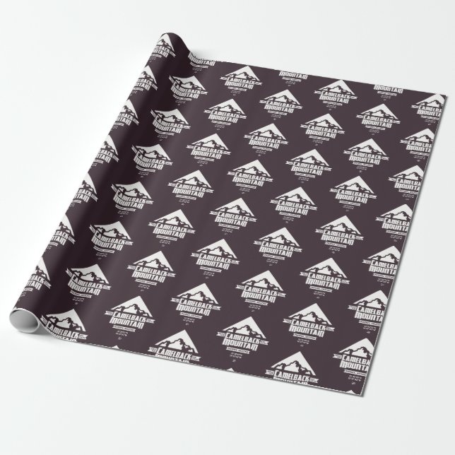 Camelback Mountain (Dark) - Wrapping Paper (Unrolled)