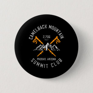 Camelback Mountain Hiking Phoenix Arizona 6 Cm Round Badge