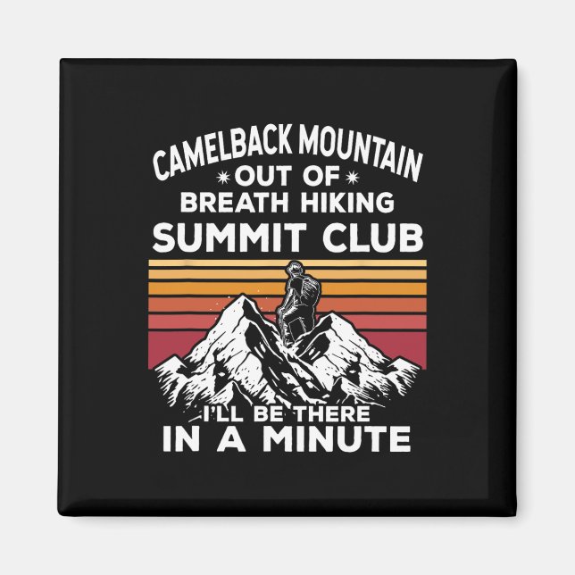 Camelback Mountain Out Of Breath Hiking Summit I'l Magnet (Front)