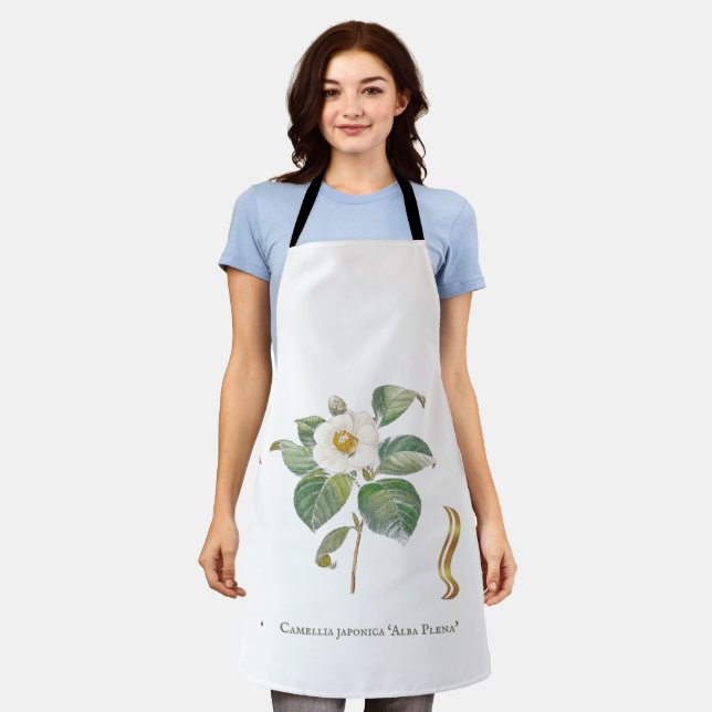 Camelia blanc apron (Worn)