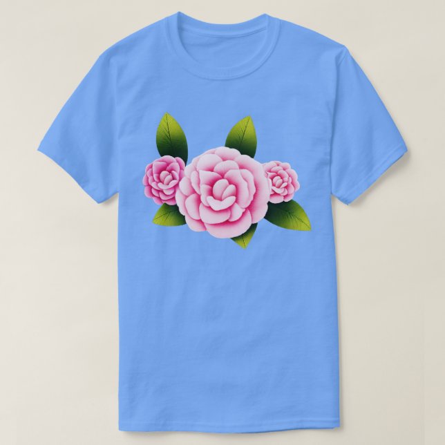 Camellia flower T-Shirt (Design Front)