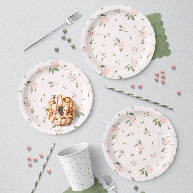 Camellia Garden Paper Plate (Creator Uploaded)