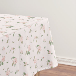 Camellia Garden Soft Pink Tablecloth