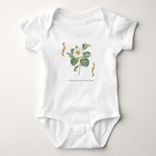 Camellia japonica 'Alba Plena' is a cultivar of th Baby Bodysuit