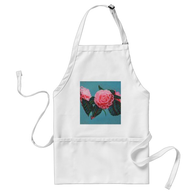 Camellia Japonica Sky Standard Apron (Front)