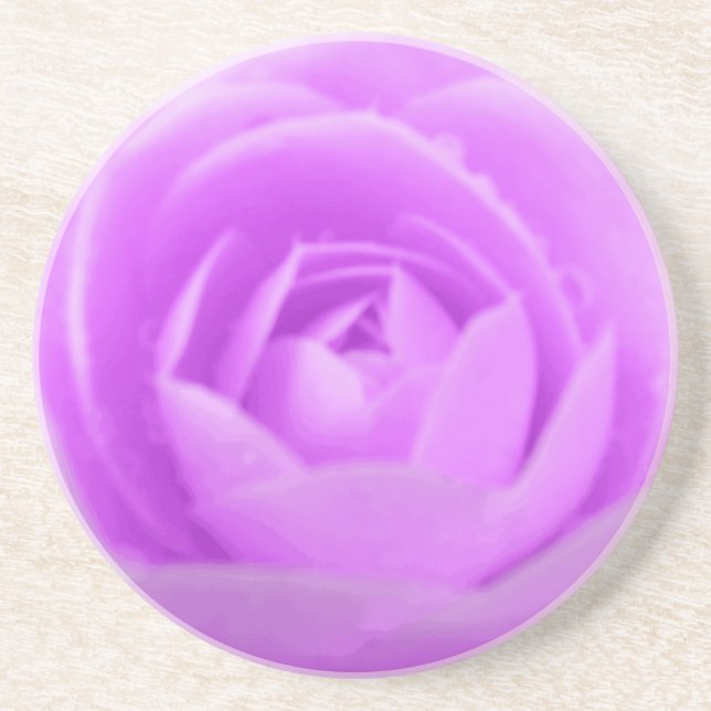Camellia Purple Flower Coasters (Front)