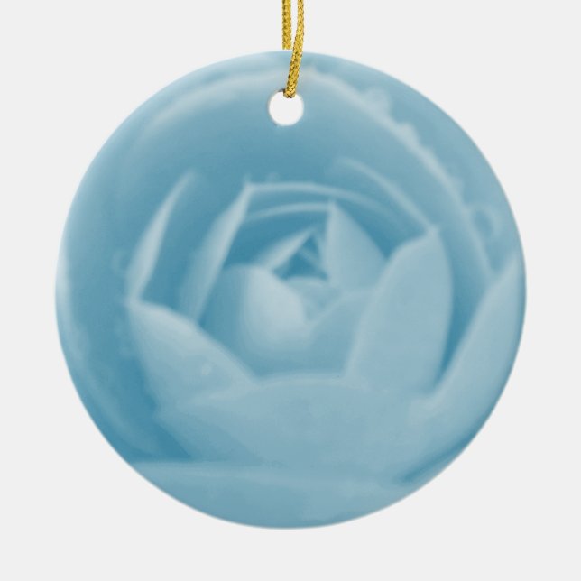 Camellia Whirlpool Flower Ceramic Tree Decoration (Front)