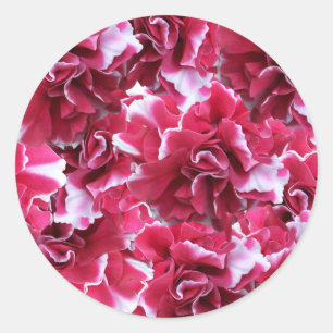 Camelot Red Floral Classic Round Sticker