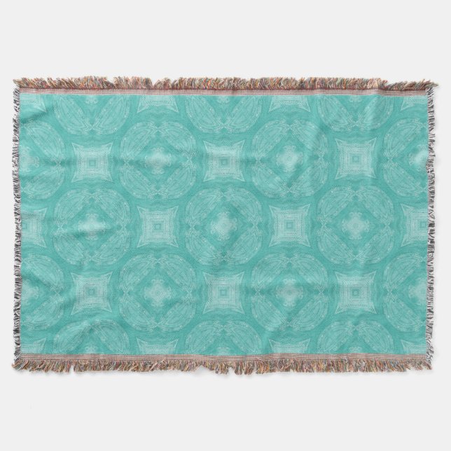 Camelot: Tapestry Blue Throw Blanket (Front)