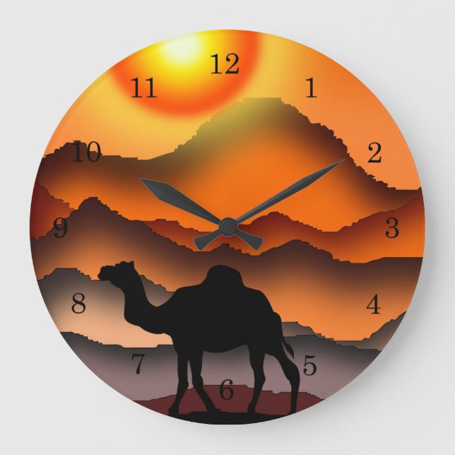 Camels 4 large clock (Front)