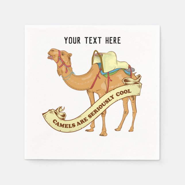 Camels are seriously cool napkin (Front)