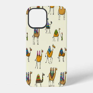 Camels Caravan Decorative Seamless Pattern iPhone 12 Case