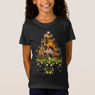 Camels Christmas Tree Lights Holiday Camel Xmas T-Shirt
