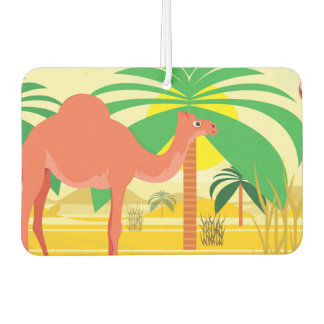 Camels illustration car air freshener